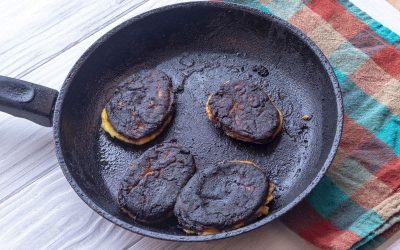 Cleaning Stuck-On Food Off Of A Pan